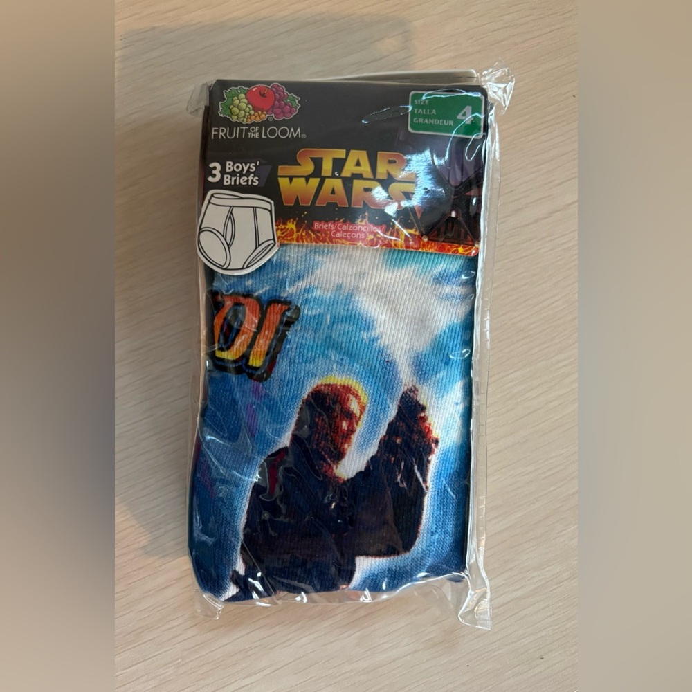 NEW Vintage Fruit of the Loom Star Wars Toddler Boys Briefs